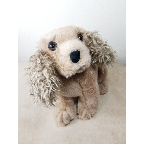 Cocker Spaniel Dog 1968 Stuffed Animal 11" America Wego Plush Animal Korea Vtg - Picture 10 of 13